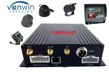 フリート管理のためのGPS、3GのWi-FiのHDモバイルDVR 4カメラのSDカード