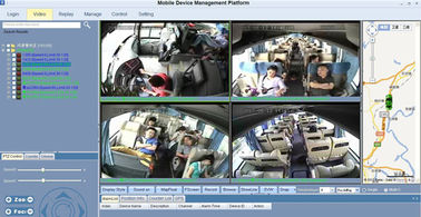 4CH CCTV GPS 移動式 DVR の保証のための車のブラックボックス DVR 1TB のハード・ドライブ