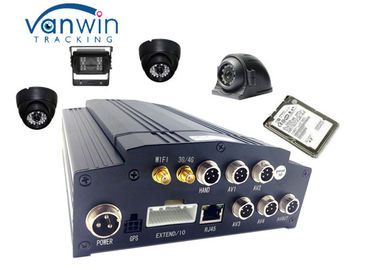 4台のHDのカメラとのビデオ システム3G移動式DVR GPS車移動式DVRを追跡するVPN車