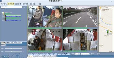 4つのチャネルVechileのつかの間の管理のための高い定義バス カメラの記録システム