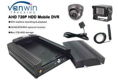 12のV車CCTV DVRシステム720P移動式DVR AHD 1.3MP保安用カメラ