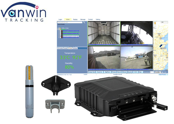 4チャネル HDD モバイル NVR システム 冷蔵庫 トラックの温度監視