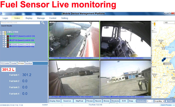燃料レベル管理および艦隊の能力別クラス編成制度との1080P HD移動式DVRのビデオ監視