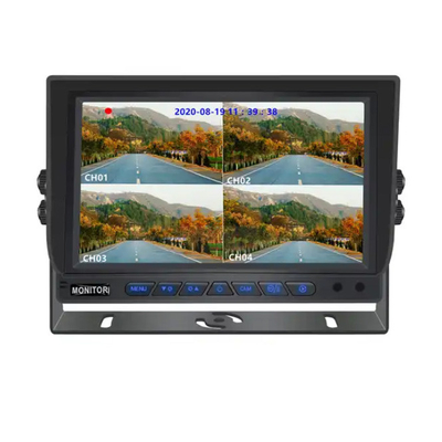 7インチAHDLCDスクリーン 4チャネル四チャネルSDカードAHD車両LCDカーモニター 1080Pカメラ付き