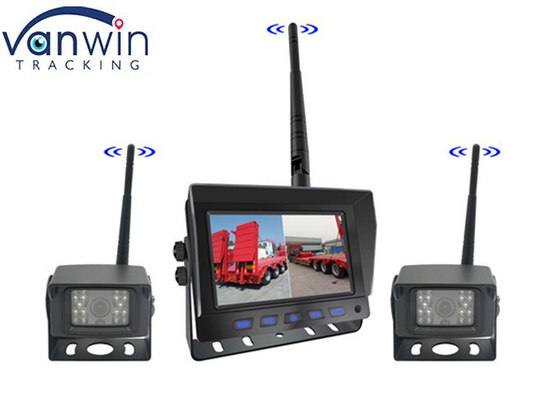 AHD デジタル無線カー バックアップカメラキット フォークリフト トラック バン 無線 TFT カーモニターシステム