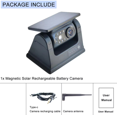 太陽電池 ワイヤレス バックアップ バス 後ろのWiFiカメラ 1080P WIFIアプリ付き磁気ベース