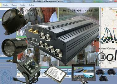 H.264 HDD移動式DVRの車の遠隔観覧および能力別クラス編成制度3G GPSの追跡者DVR