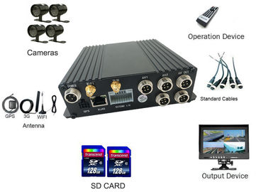 4CH SD 4G車のWIFIのルーターとのデジタル タクシーのビデオ レコーダーMDVRシステム24/7監視