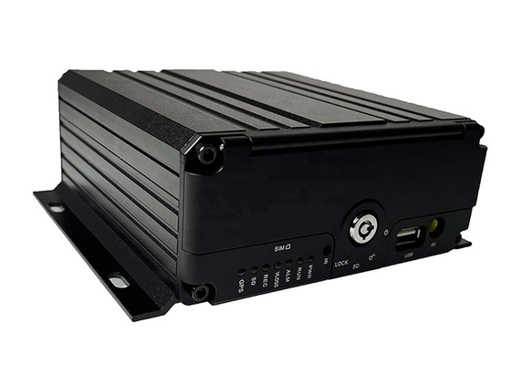 1080P H.265 4チャネル移動式DVR 4CH GPS車のビデオ レコーダーRJ45のネットワーク ポート