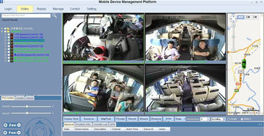 HDDのトラックのための7inchモニターが付いている移動式ブラック ボックスCCTV DVRのキットGPSのカメラ