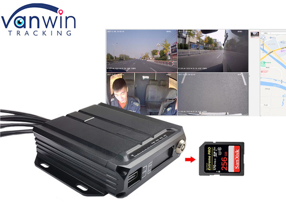 1080P HD 4ch SDカード モバイル HD DVR 4G GPS