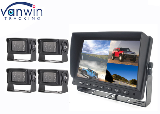 4チャネルTruckヴァンBusのための頑丈なDVR AHD TFT車のモニターの分割された画面