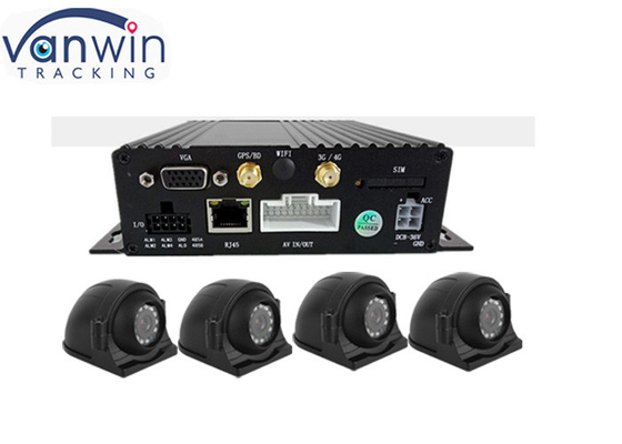 AHD 1080P 4G 双 SD カード 4ch GPS モバイル CCTV DVR