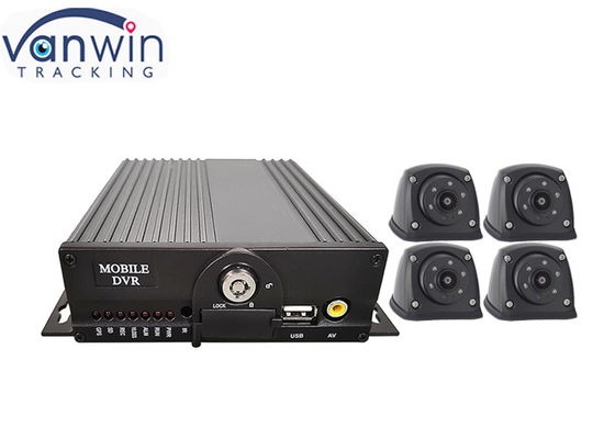 AHD 1080P 4G 双 SD カード 4ch GPS モバイル CCTV DVR