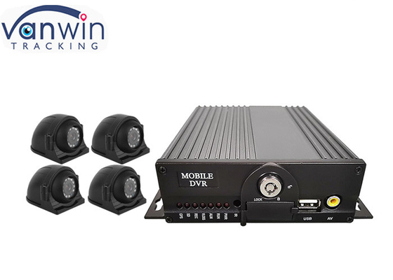 AHD 1080P 4G 双 SD カード 4ch GPS モバイル CCTV DVR