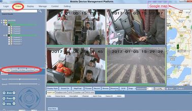 4CH人々のビデオ カウンターHD移動式DVR/HDDバス管理車のdvrシステム