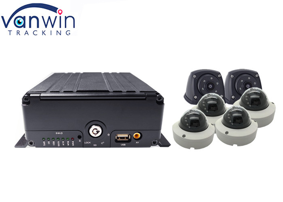 4G ライブビデオ 6CH HDD 車両 CCTV DVR GPS追跡装置
