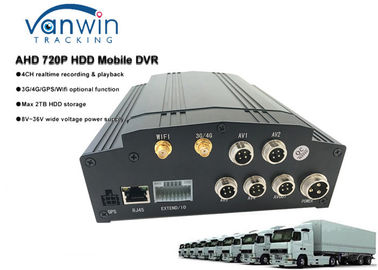 スクール バス/タクシー/トラックのためのLCDスクリーンが付いているHDD 4chの雑種MDVR 3G 4G GPS WIFIのフリー ソフトCMS