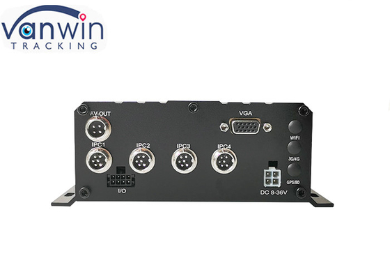 1080P IP 4G GPS DSM BSD H.264 4チャネル 自動車のDVR