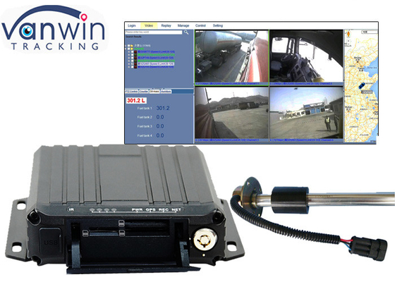 二重SDカード移動式DVR艦隊管理燃料の監視を流す1080P 4Gのライブビデオ
