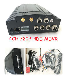 車のためのCCTVシステムMDVR GセンサーGPS WIFI 3G 4CH HDD/SDカード レコーダーをバスで運んで下さい