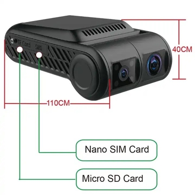 4ch 4G WIFI ダッシュカメラビデオ GPSモバイルDVR
