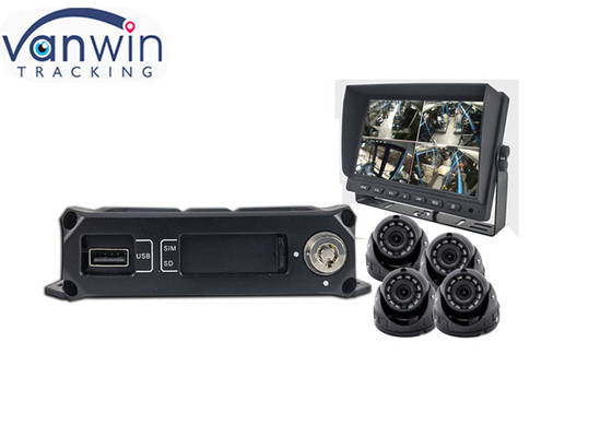 720p AHD 1080P 4G GPS 4CH トラックバス用モバイルDVRシステム