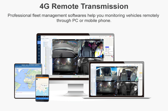 2CH フリー プラットフォーム ダッシュ カム DVR モビル 4G GPS MDVR 180度垂直角度