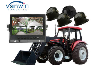 7農業車のための4台のカメラが付いているインチ4CH HDのモニターDVRのビデオ レコーダー720P