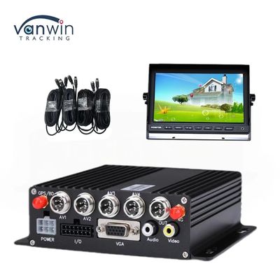 DC 12V 36V H.265 4CH HD 1080P 車用モバイルDVRダッシュカメラレコーダー