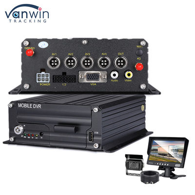 車両 1080P H.265 4CH SD カー モバイル DVR ダッシュカメラレコーダー