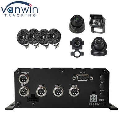 HD 1080P H.264 4チャネル モバイル DVR GPS WIFI 車両 バス 自動車 レコーダー