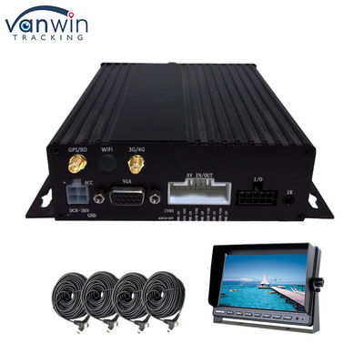 GPS 1080P HD 4CH モバイル DVR SD カード サムルト WIFI バス 車両 デジタル ビデオ 録音機