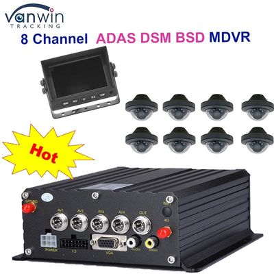 1080P H265 DUAL SD カード 8 チャネル モバイル DVR HDD Max 2TB タクシー トラック バン