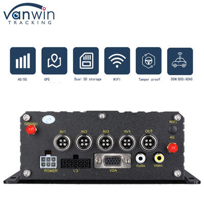 4G GPS WIFI デュアル SD カード 4 チャネル MDVR 1080P HDD AI DVR バスカー フロックリフト