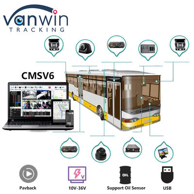 4CH デュアル SD カード GPS MDVR カメラ 4G WiFi モバイル DVR 学校 バス セキュリティ システム