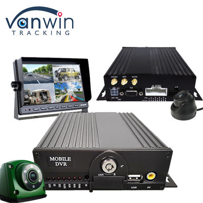 4CH デュアル SD カード GPS MDVR カメラ 4G WiFi モバイル DVR 学校 バス セキュリティ システム