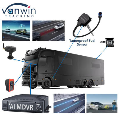 H.265 8CH HDD モバイル DVR 高度運転 DSM ADAS BSD AI歩行者センサーモニタリングシステム