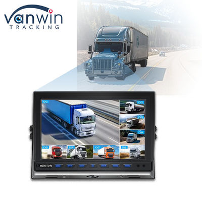9インチ 8チャネル AHDモニター ビデオ 1080P バス トラック トレーラー用 車用 LCD IPSモニター