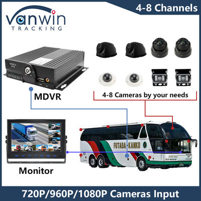 AHD 8CH HDD リモコン モバイル DVR 1080P 4g GPS機能 車両安全監視 Cmsv6 MDVR