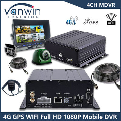 4CH GPS 4G WiFi モバイル DVR フルHD 1080P カーカメラ HDD Mdvr バス・バン トラック 車両