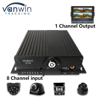 8CH AHD デュアル SD カード モバイル DVR システム 4G WIFI GPS MDVR ライブビュー
