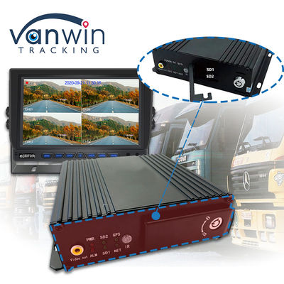 MAX 512GB デュアルSDカード 4CHモバイルDVR 4G GPS 1080P フルHD SDカード Mdvr