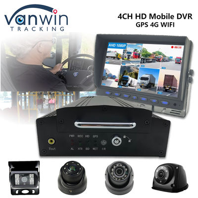 4チャネル HDD SSD モバイル DVR 1080P 4G WiFi GPS MDVR 車両カメラ 自動車 CCTV システム