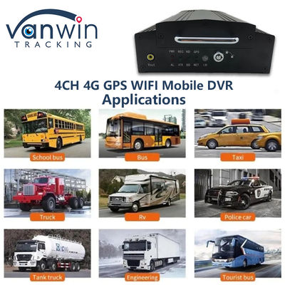 4チャネル HDD SSD モバイル DVR 1080P 4G WiFi GPS MDVR 車両カメラ 自動車 CCTV システム