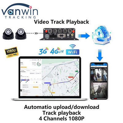 4G GPS デュアル SD カード モバイル DVR 1080P 4CH CCTV カメラレコーダー セキュリティ モバイル追跡 DVR