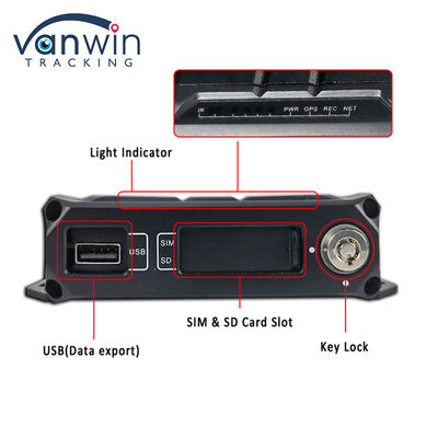 H.264 4CH HD 1080P モバイル DVR 4G GPS WIFI SD カード MINI MDVR 自動車ビデオモニタリング