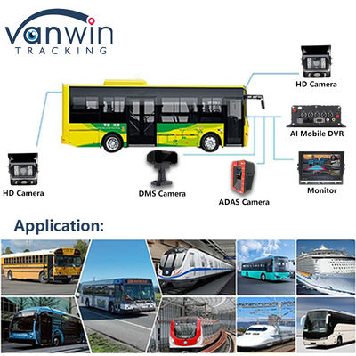 4CH 5G CMSV6 システム AI モバイル DVR GPS付き ADAS BSD DMS H.265 MDVR 車用CCTVモニター