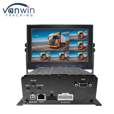 H.265 8CH HDD 1080P モバイル DVR システム 4G MDVR キット GPS WIFI 機能