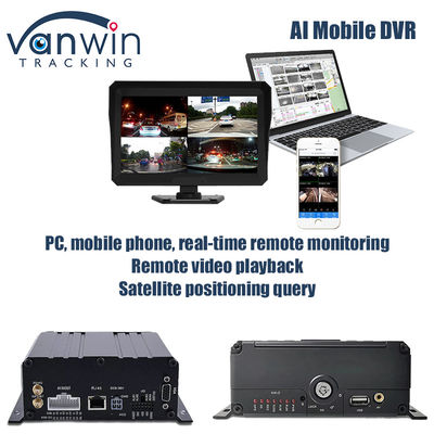 4CH 1080P AI 機能 モバイル DVR ADAS DMS キット DVR 4G GPS SD HDD MDVR システム 車両